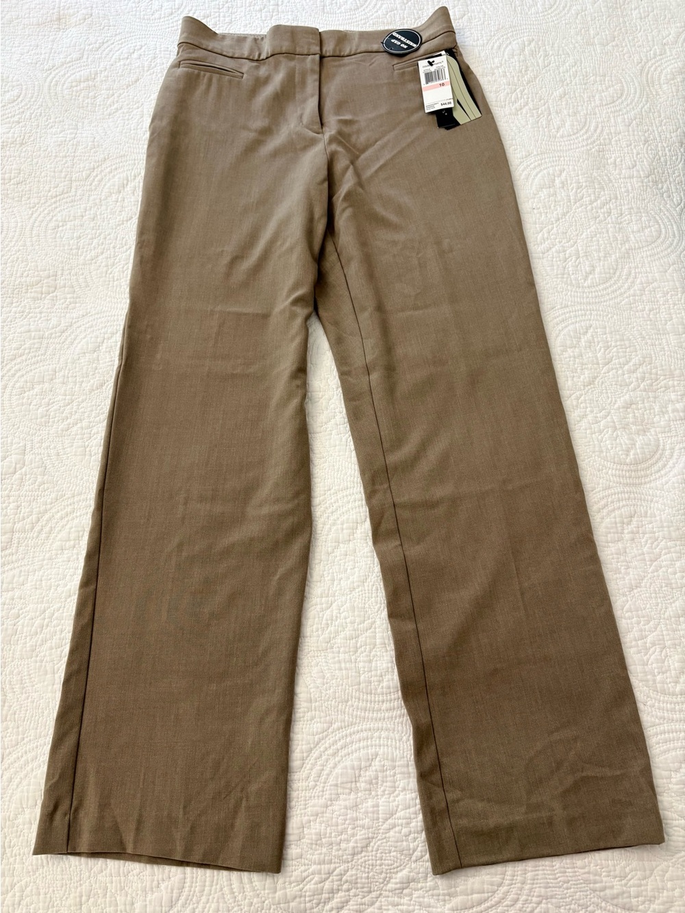 Counterparts Women’s Dress Pants in Khaki Brown - Straight Leg